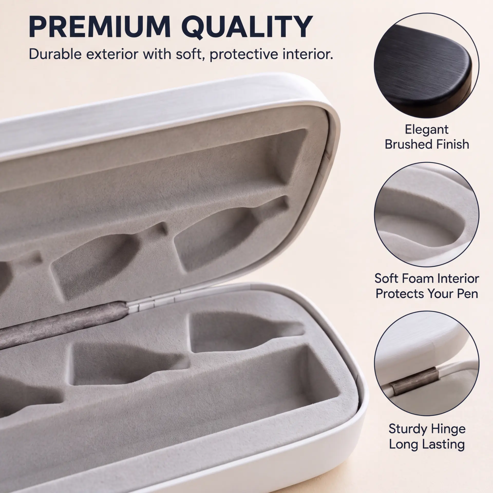 AVERON Peptide Pen Case — soft foam interior and hinge