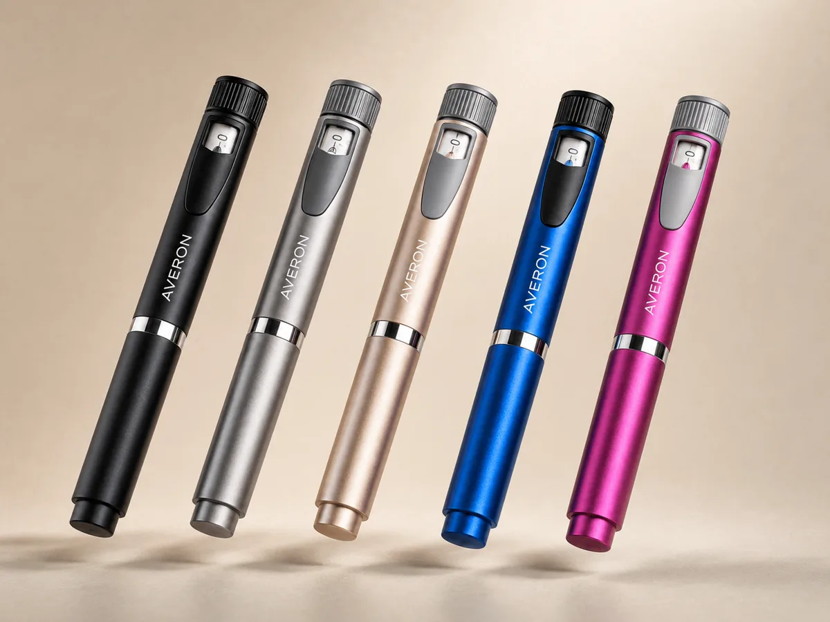 AVERON Peptide Pen — V2 Aluminium Reusable device
